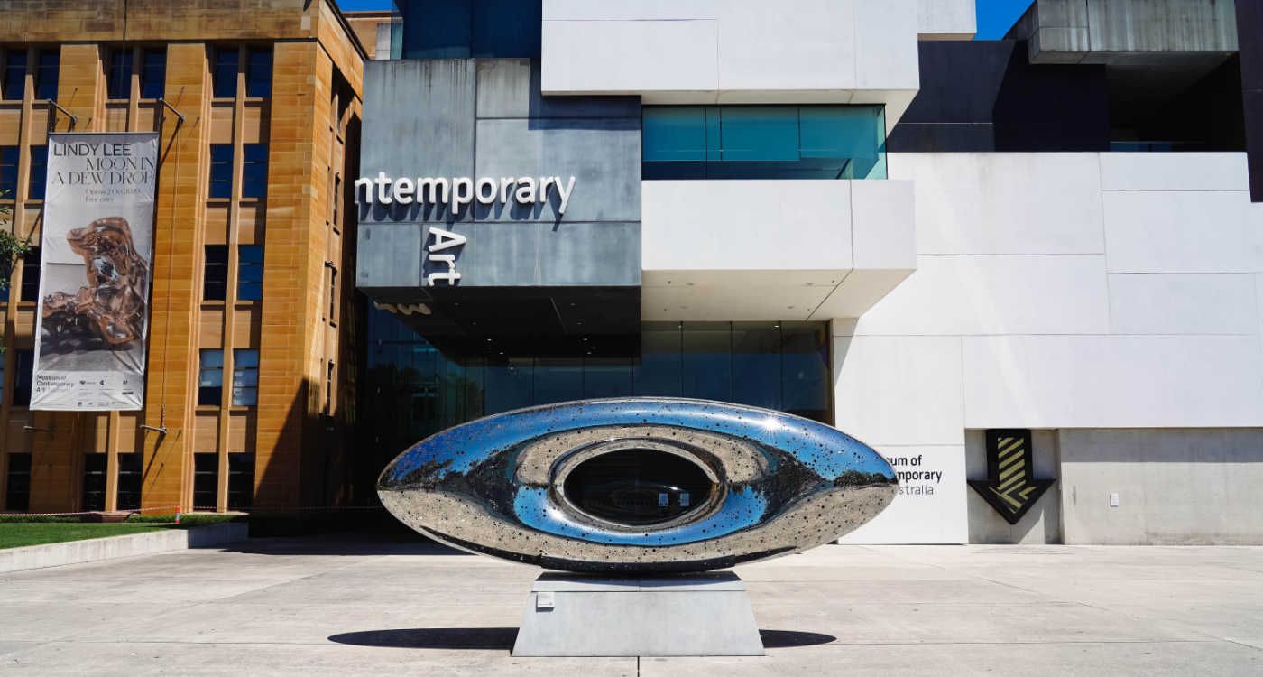 The Museum of Contemporary Art exterior including an eye-shaped sculpture in the foreground [photo: Shutterstock]