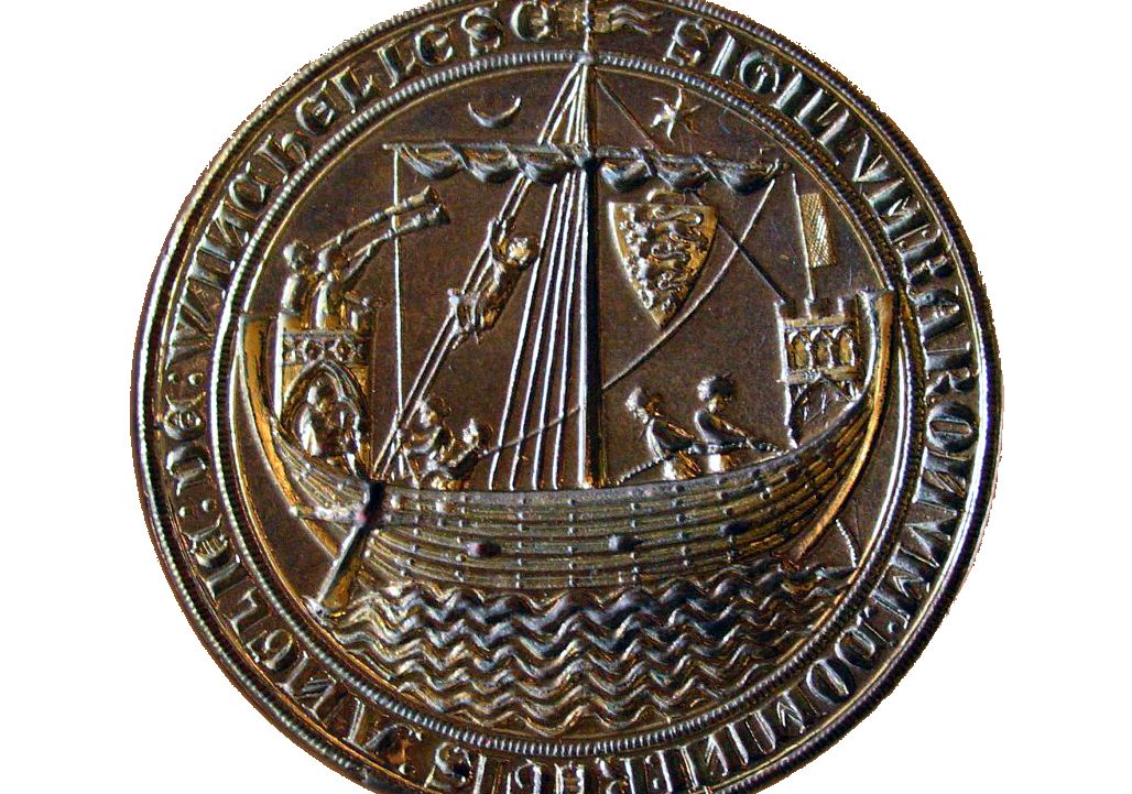 The 13th century civic seal of the Winchelsea, one of the Cinque Ports