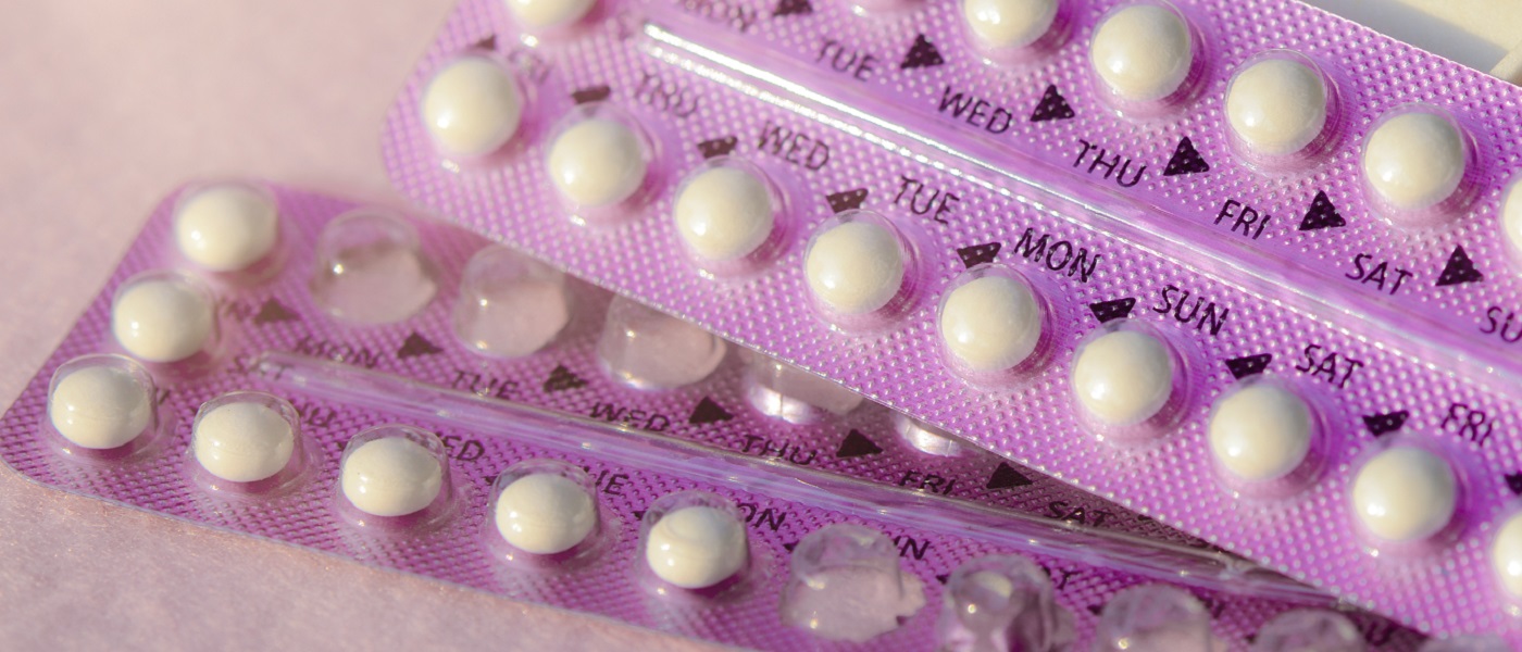 Photo of some packs of contraceptive pills