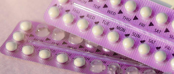 Photo of some packs of contraceptive pills