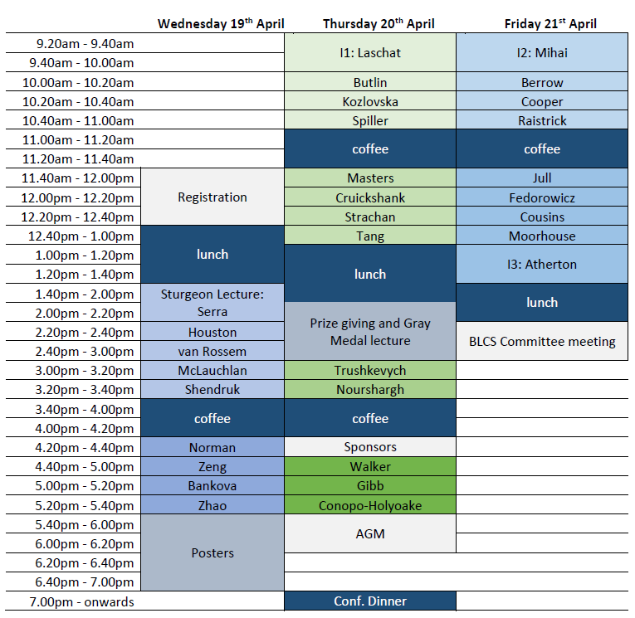 BLCS2023 Programme