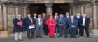 Delegation from Germany's Rhine-Palatinate stands in front of the UofG