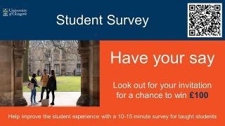 Student Survey poster inviting students to take part