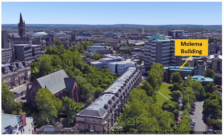 Molema Building at the University of Glasgow campus