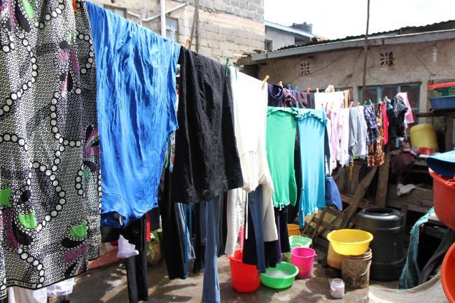 Image of hanging clothes