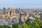 view from Mont Royal Park in Montreal.