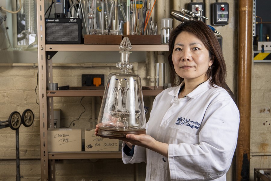 Ayako Tani glass ship
