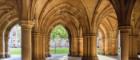 The Undercroft looking out into a quadrangle