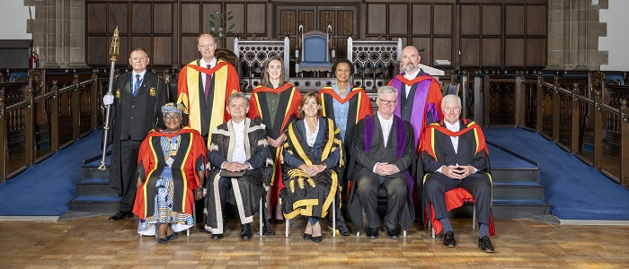 A group photo of honorary graduates who were conferred on Commemoration Day 2023