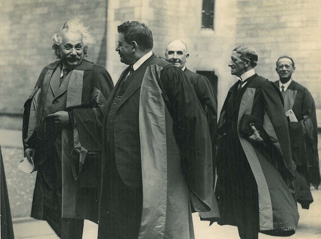 Einstein on the University of Campus in 1933