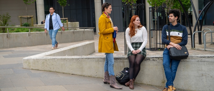 University of Glasgow students on campus