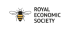 The Royal Economic Society logo, featuring a yellow and black striped bee
