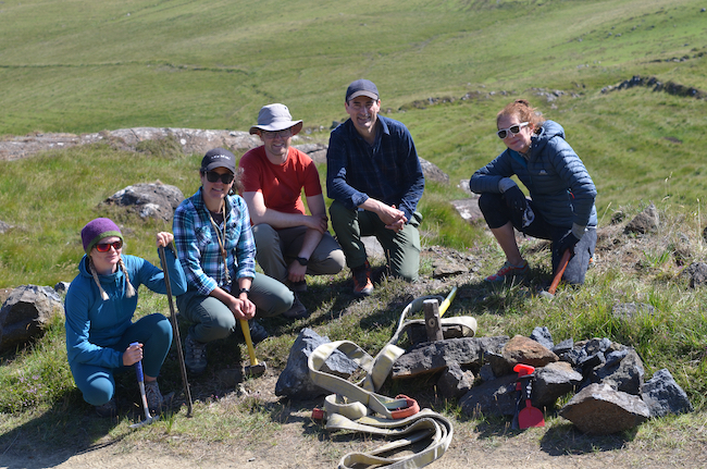 Researchers on the Isle of Rum