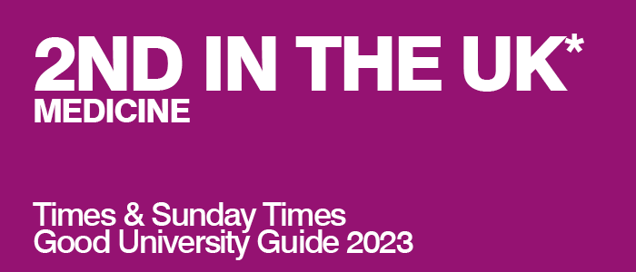 2nd in the UK for Medicine