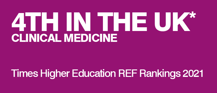 4th in the UK for Clinical Medicine