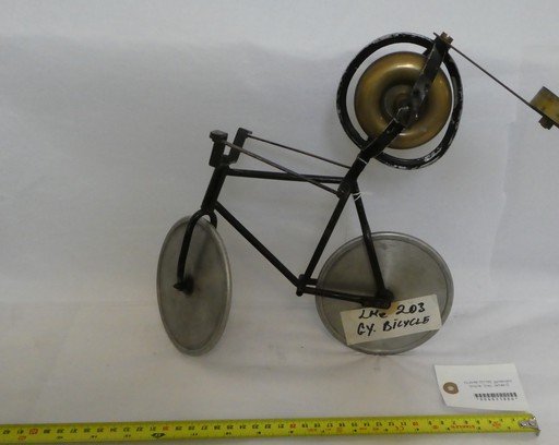 Gyrostats:  gyroscopic model of a bicycle