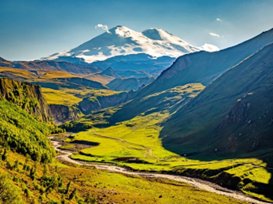 Mt Elbrus in the Greater Caucasus