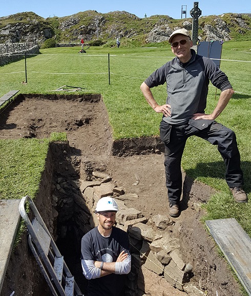 Dr Ewan Campbell and Dr Adrián Maldonado appeared in the BBC programme to give an insight into their groundbreaking new research on the early monastery of Iona in the Inner Hebrides of Scotland.