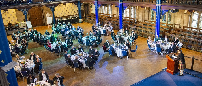 Bute Hall during the James Watt Bicentenary Celebration Dinner.