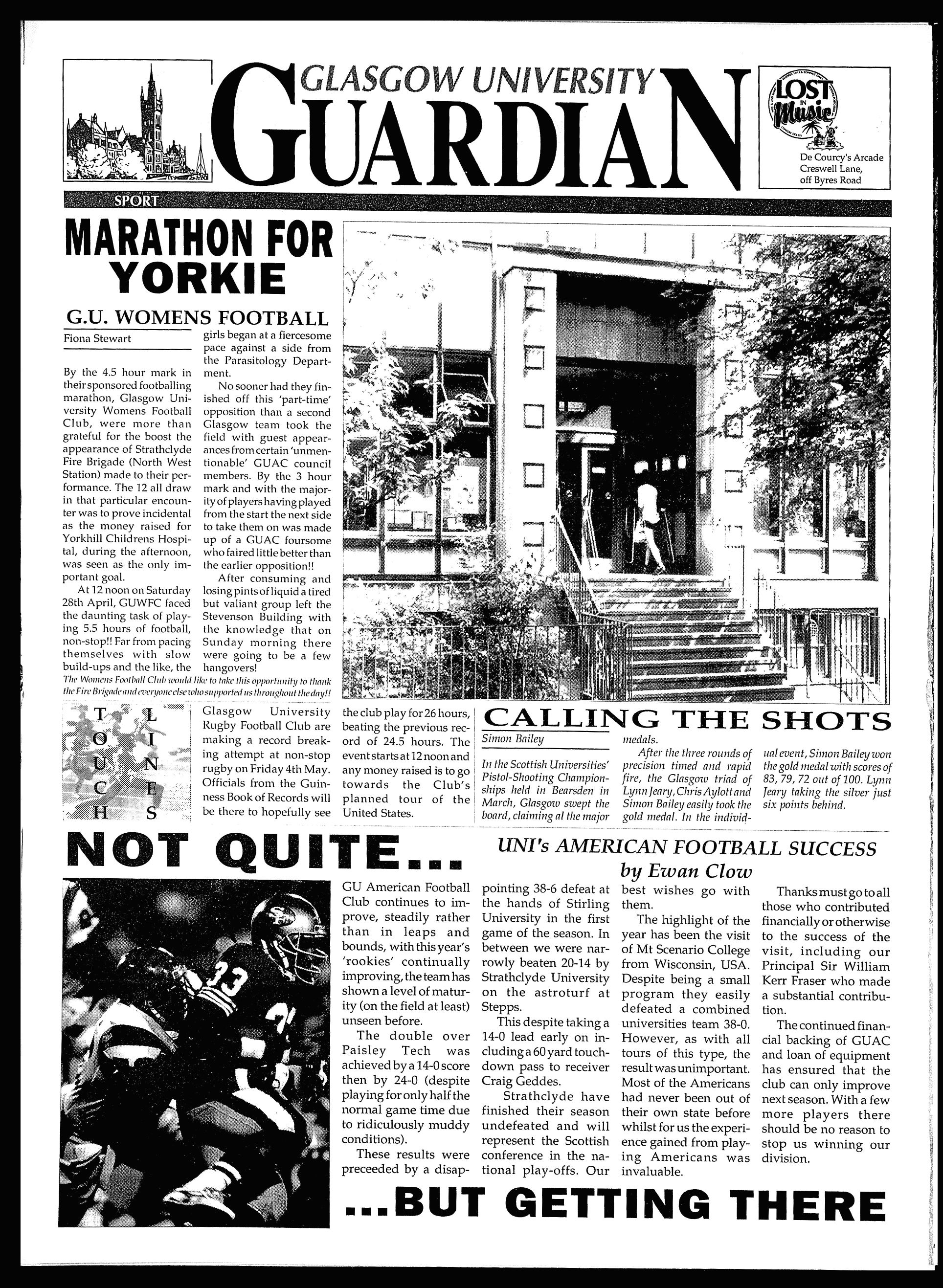 University of Glasgow Guardian Print