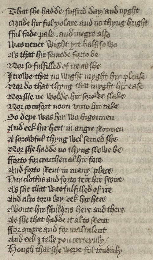 Manuscript - detail of text