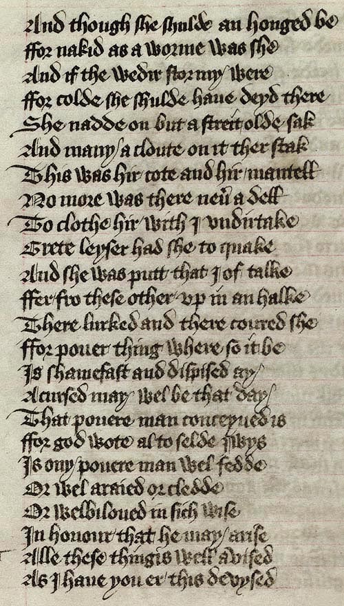 Manuscript - detail of text