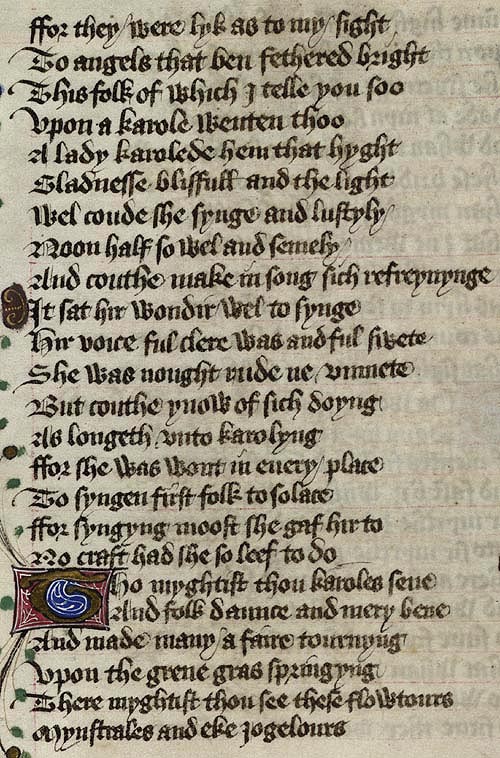 Manuscript - detail of text