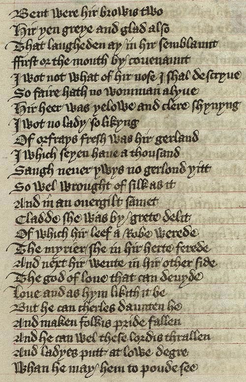 Manuscript - detail of text