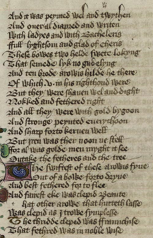 Manuscript - detail of text