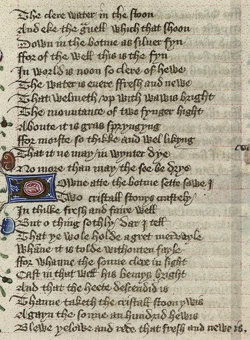 Manuscript - detail of text