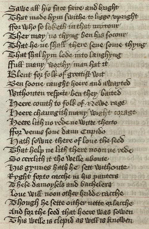 Manuscript - detail of text