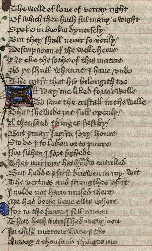 Manuscript - detail of text