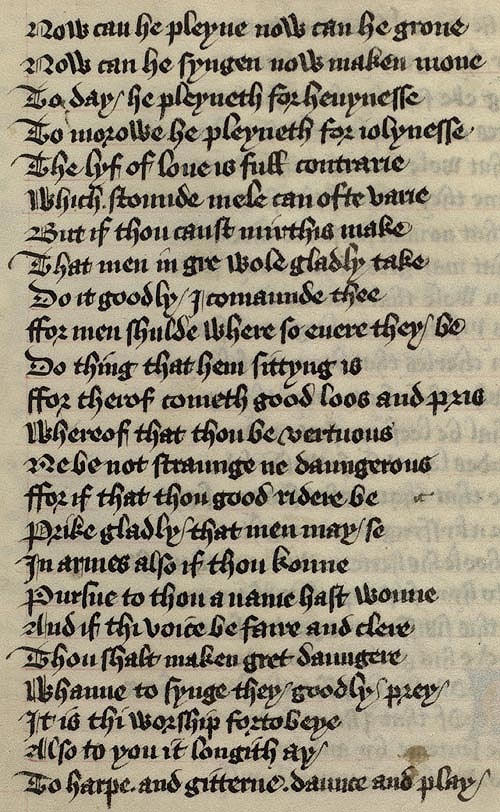 Manuscript - detail of text