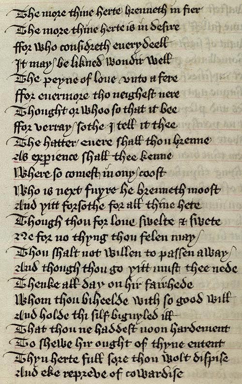 Manuscript - detail of text