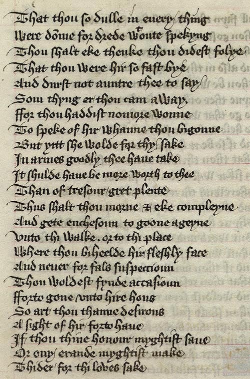 Manuscript - detail of text
