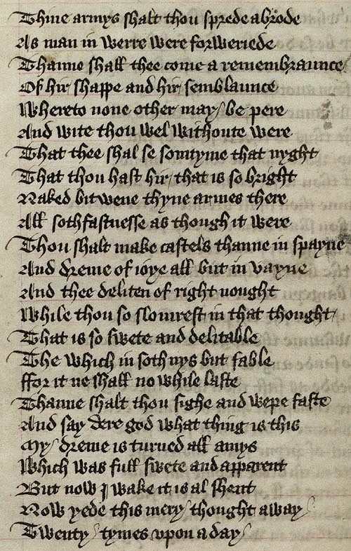 Manuscript - detail of text