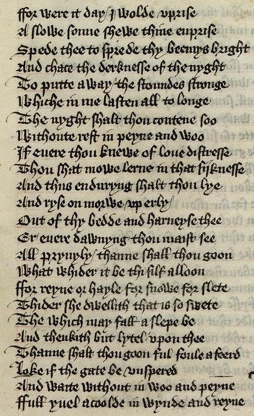 Manuscript - detail of text
