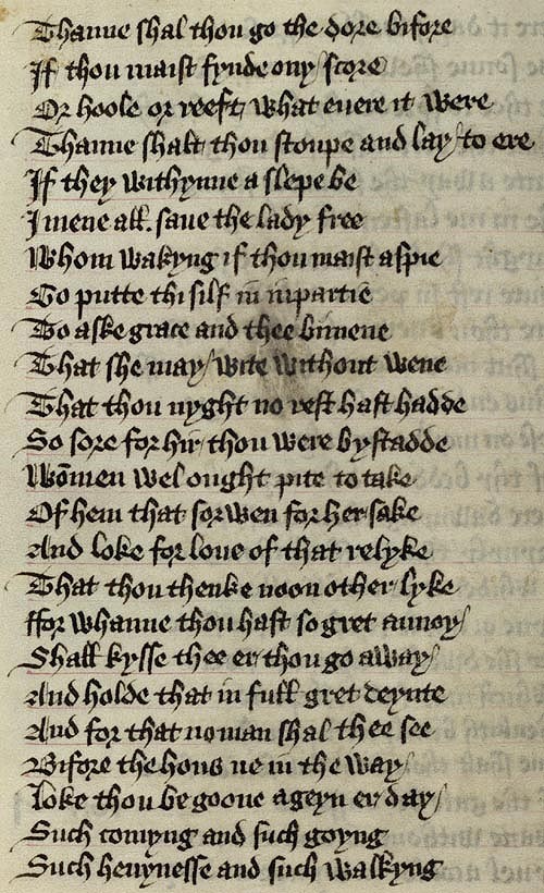 Manuscript - detail of text