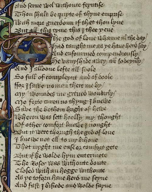 Manuscript - detail of text