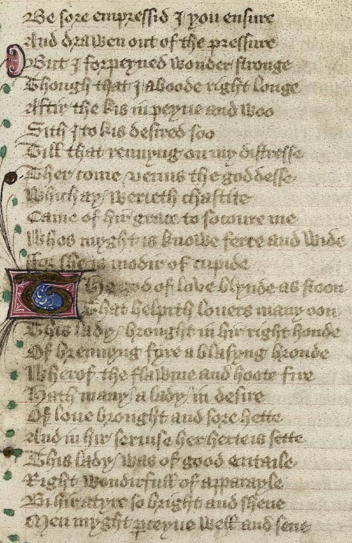 Manuscript - detail of text