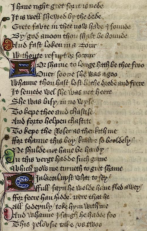 Manuscript - detail of text