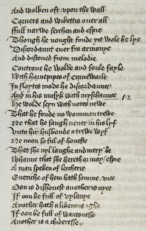 Manuscript - detail of text