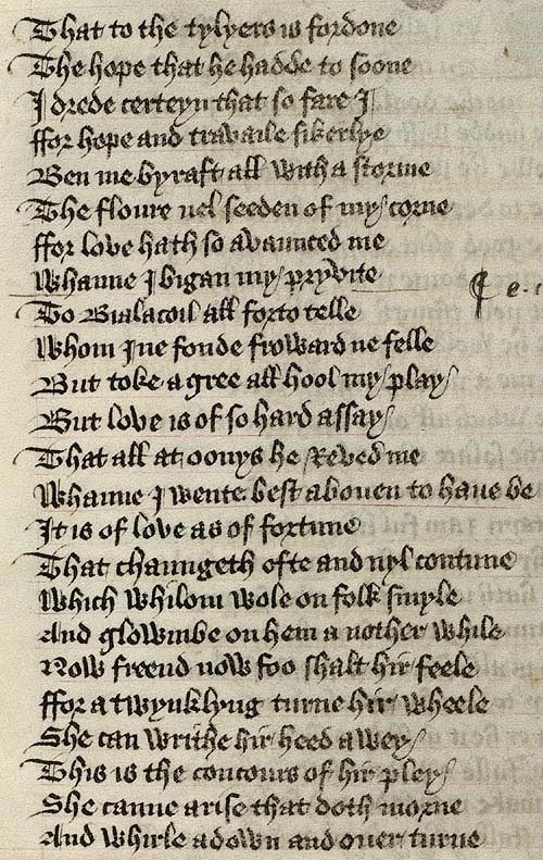 Manuscript - detail of text
