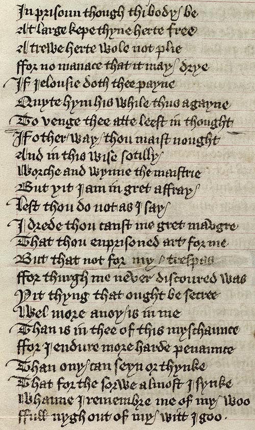 Manuscript - detail of text
