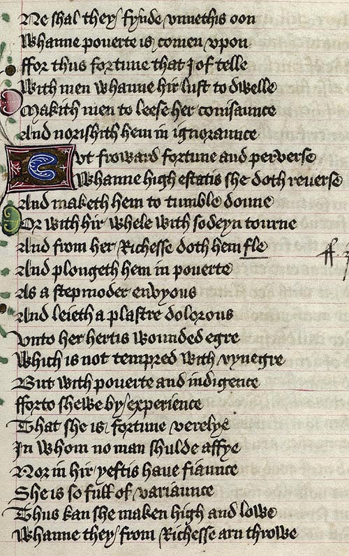 Manuscript - detail of text