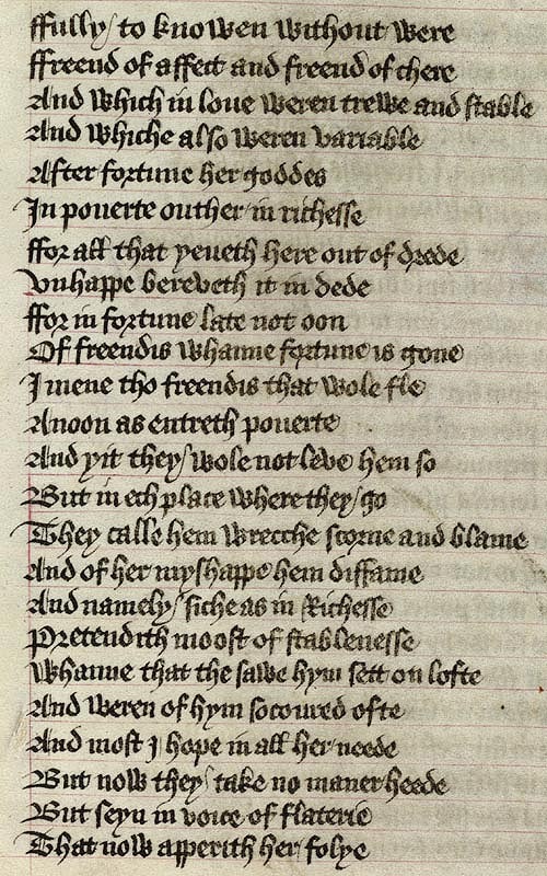 Manuscript - detail of text