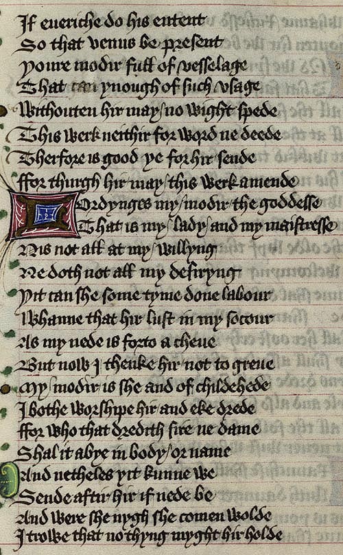 Manuscript - detail of text