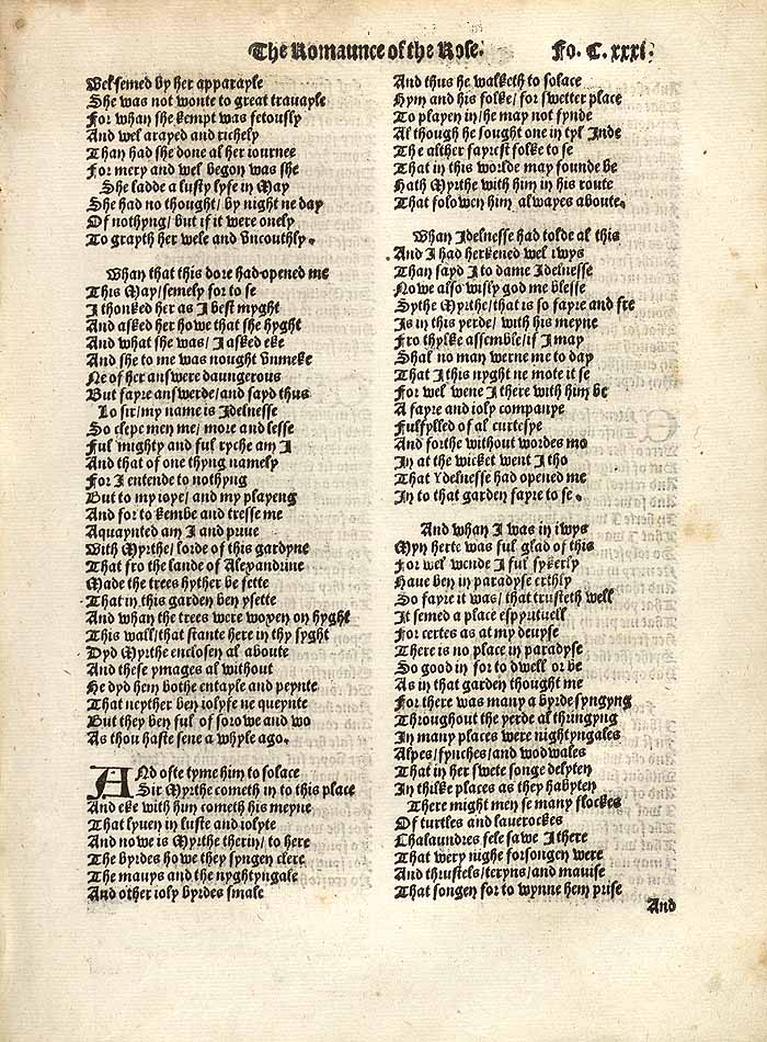 William Thynne 1532 printed edition