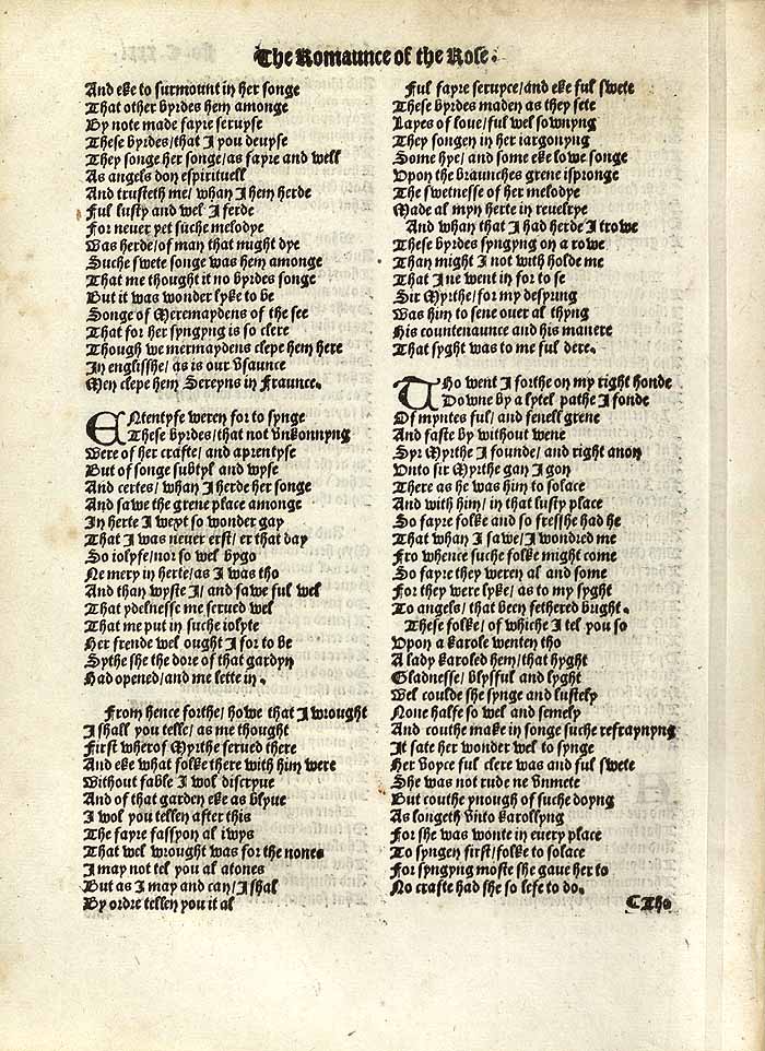 William Thynne 1532 printed edition