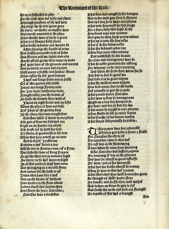 William Thynne 1532 printed edition